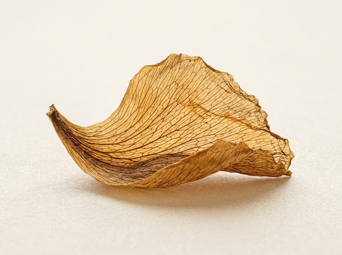 Dried botanical specimen morphology